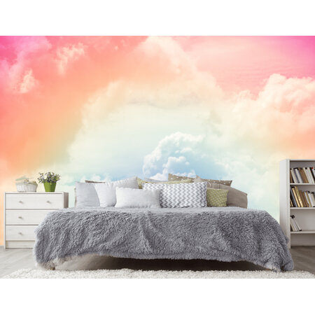 Фотообои Воздушные облака в спальне