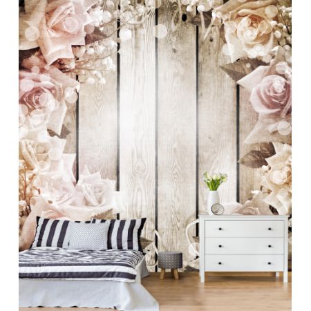 Фотообои Рамочка из роз для спальни