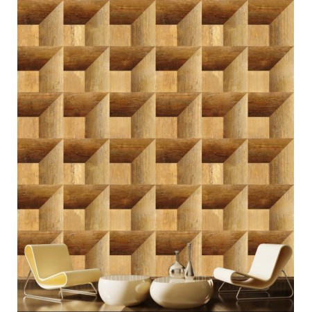Фотообои Абстрактные деревянные кубы на стену