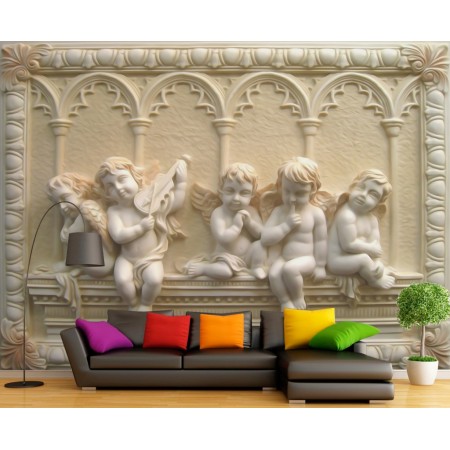 Фотообои Фреска с ангелами в комнату