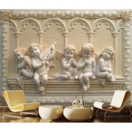 Фотообои Фреска с ангелами на стену