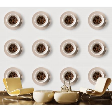 Фотообои Кофе в чашках на стену