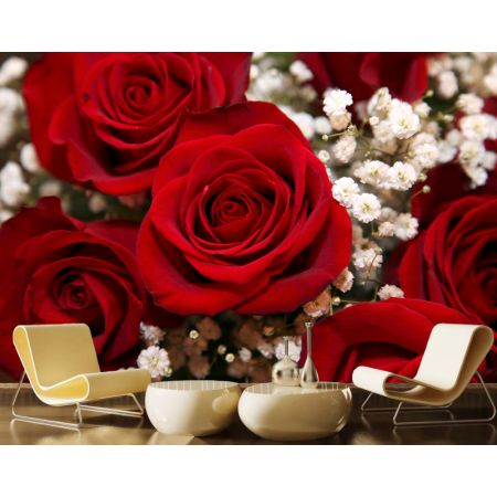 Фотообои Красные розы на стену