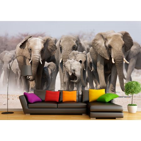 Фотообои Могучие слоны в комнату