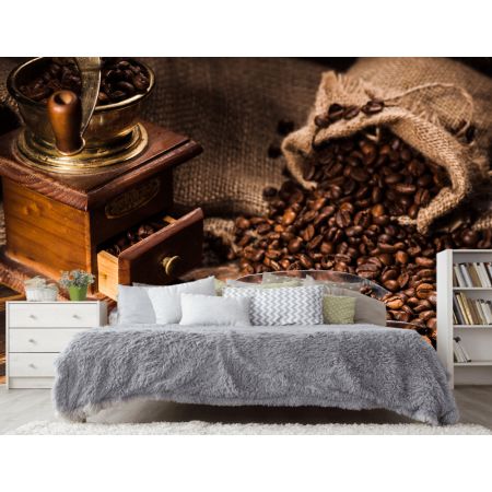 Фотообои Душистый кофе в спальне
