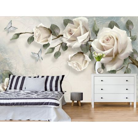 Фотообои Дивные розы для спальни