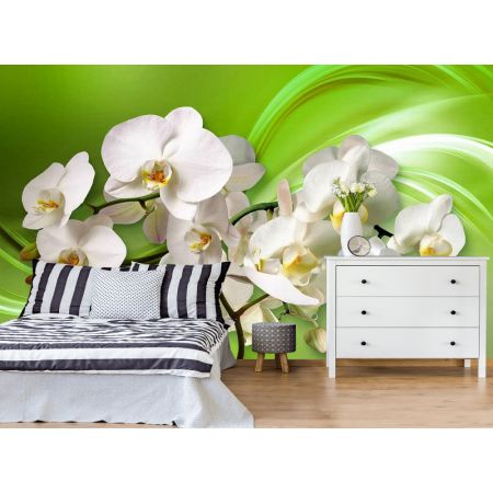 Фотообои Яркие орхидеи для спальни