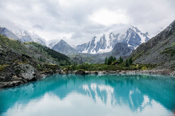 Фотообои Лазурный горный водоём