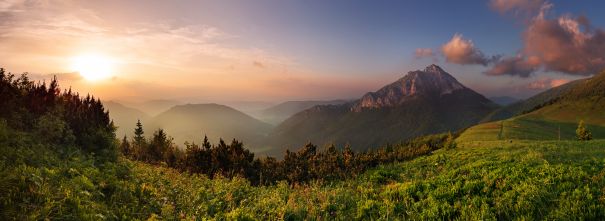 Фотообои Солнце горных равнин