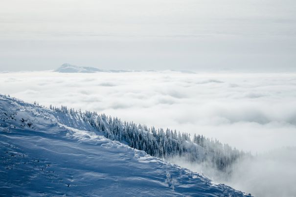 Фотообои Спад горы в метель