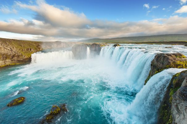 Фотообои Лазурные бурные водопады